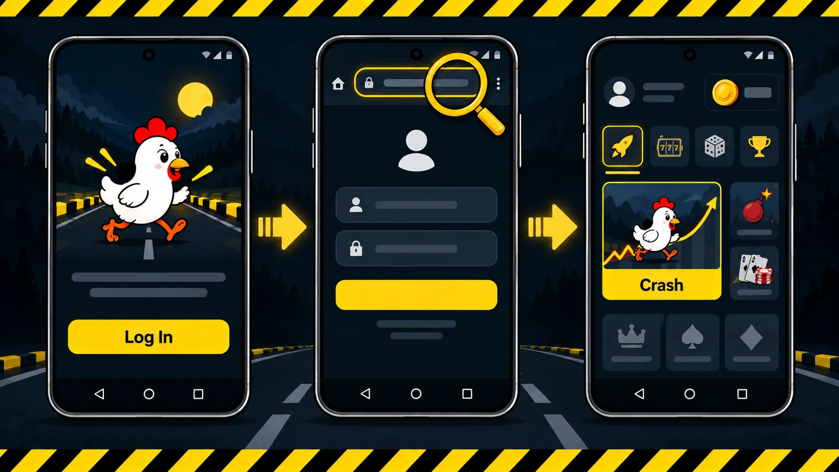 chicken road login steps
