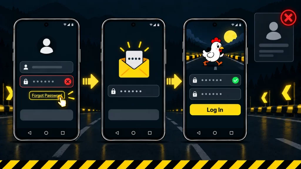 chicken road recover password